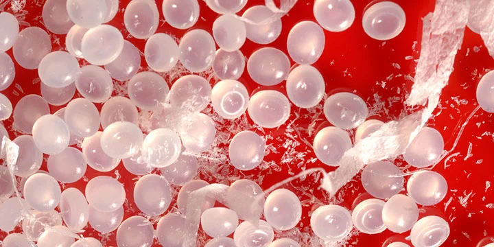 Pellets before cleaning
