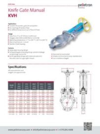 Spec Sheet KVH (Knife Gate Manual)